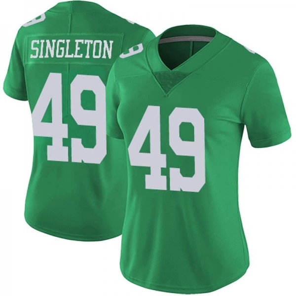 Women's Green Limited Alex Singleton Philadelphia Vapor Untouchable Jersey