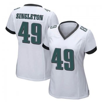 Women's White Game Alex Singleton Philadelphia Jersey