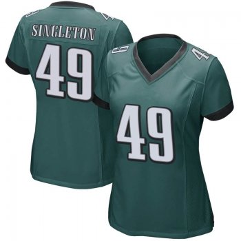 Women's Green Game Alex Singleton Philadelphia Team Color Jersey