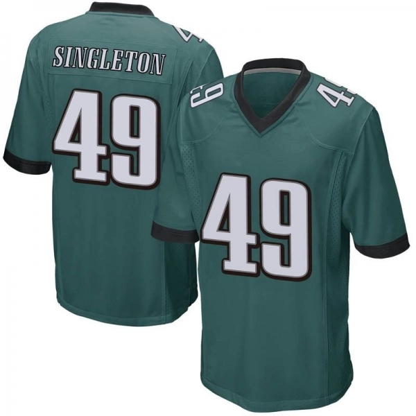 Youth Green Game Alex Singleton Philadelphia Team Color Jersey