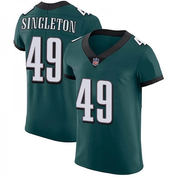 Men's Green Elite Alex Singleton Philadelphia Midnight Team Color Vapor Untouchable Jersey