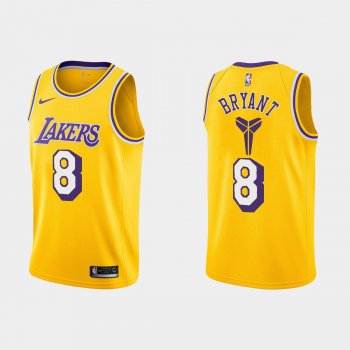 Los Angeles Lakers Kobe Bryant #8 Lakers sports collectible Gold Jersey