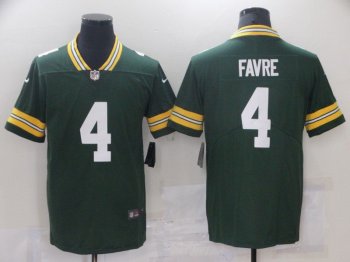 Men Green Bay Packers 4 Favre Green Nike Vapor Untouchable Limited 2021 NFL Jersey