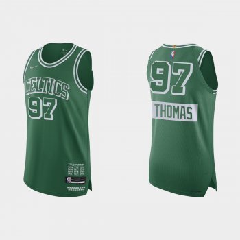 Boston Celtics Brodric Thomas #97 2021/22 75th Anniversary City Green Authentic Jersey