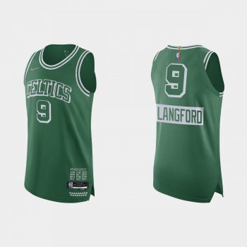 Boston Celtics Romeo Langford #9 2021/22 75th Anniversary City Green Authentic Jersey