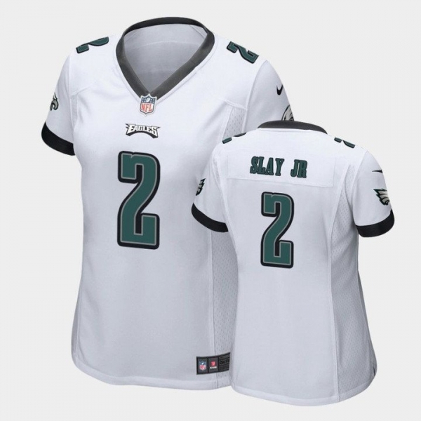 Women's Philadelphia Eagles Darius Slay Jr. White Game Jersey