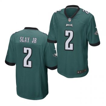 Youth Philadelphia Eagles Darius Slay Jr. Midnight Green Game Jersey