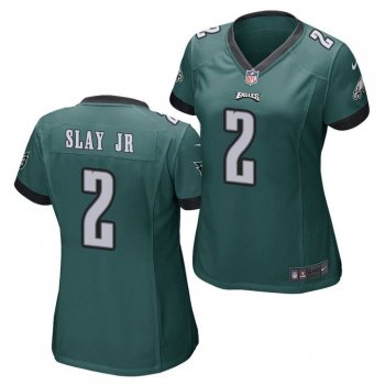 Women's Eagles Darius Slay Jr. Game Midnight Green Jersey