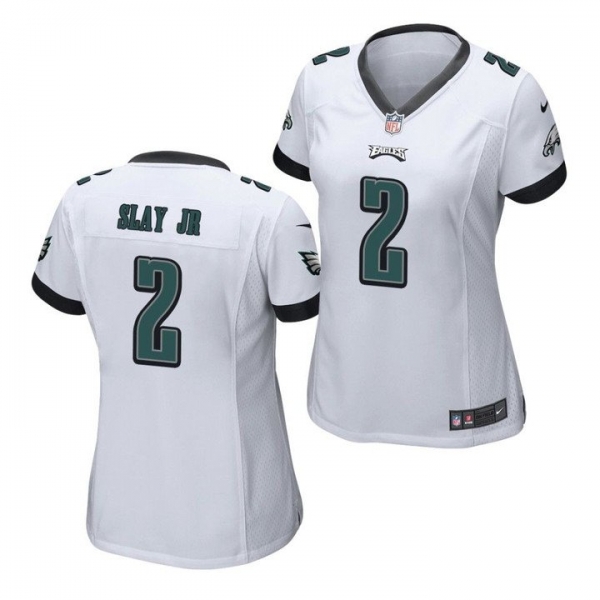 Women's Eagles Darius Slay Jr. Game White Jersey