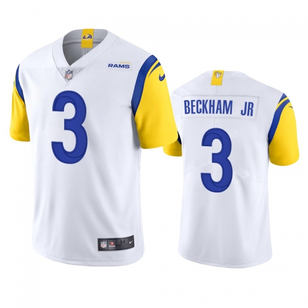 Odell Beckham Jr. Los Angeles Rams White Vapor Limited Jersey