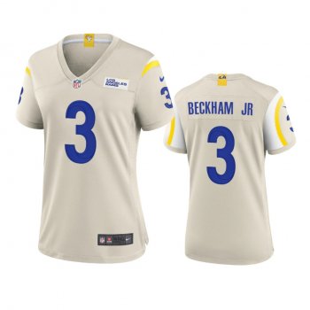 Women's Los Angeles Rams Odell Beckham Jr. Bone Game Jersey