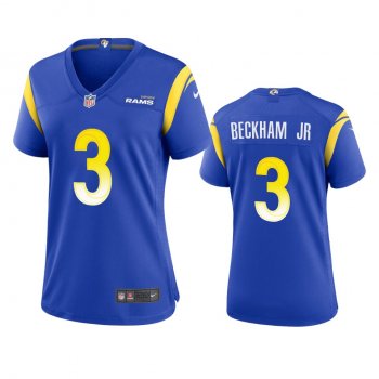 Women's Los Angeles Rams Odell Beckham Jr. Royal Game Jersey