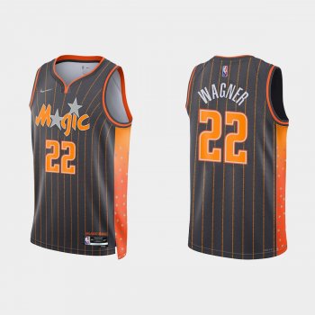 Orlando Magic #22 Franz Wagner 2021-22 NBA 75th Anniversary City Anthracite Jersey