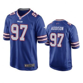 Buffalo Bills Mario Addison Royal Game Jersey