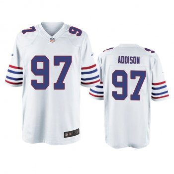 Buffalo Bills Mario Addison White Alternate Game Jersey