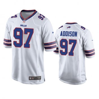 Buffalo Bills Mario Addison White Game Jersey