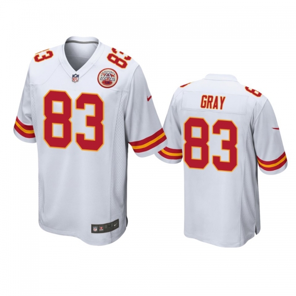 Kansas City Chiefs Noah Gray White Game Jersey