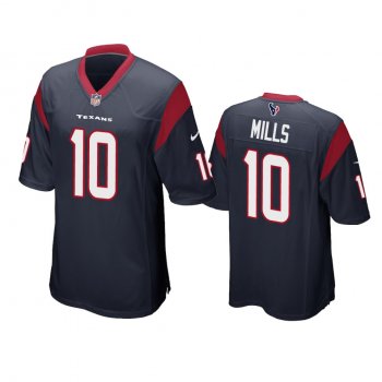 Houston Texans Davis Mills Navy Game Jersey