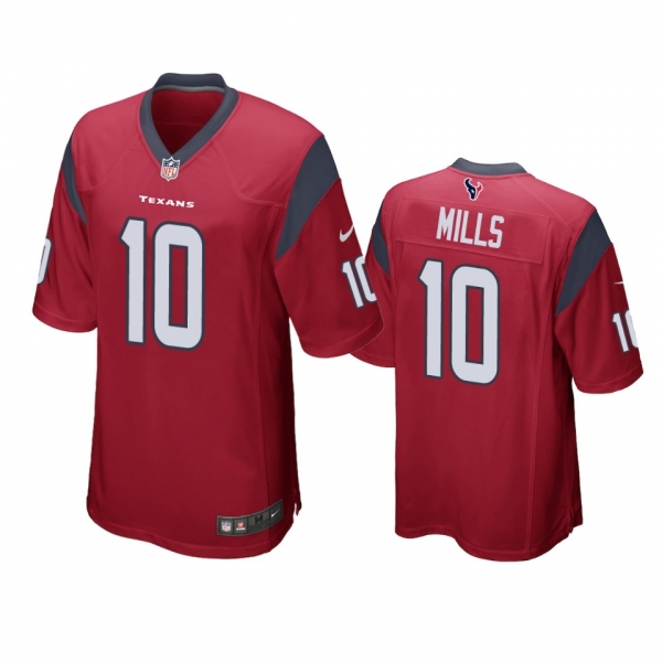 Houston Texans Davis Mills Red Game Jersey