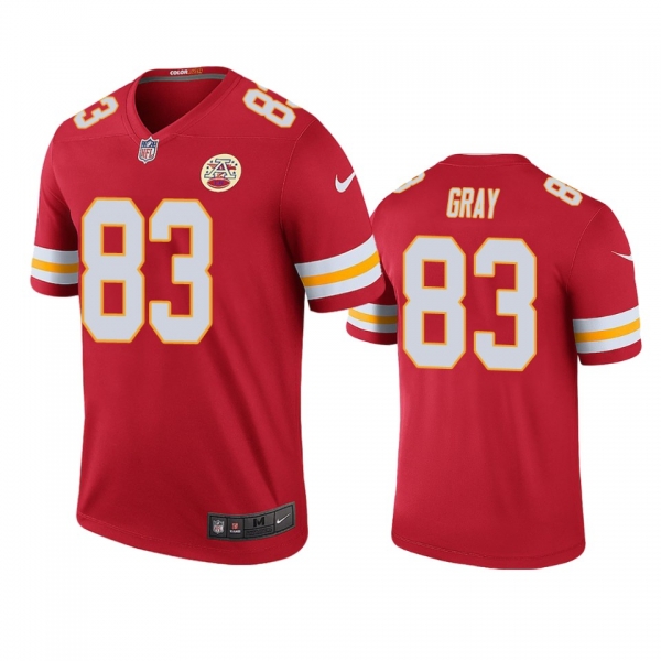 Kansas City Chiefs Noah Gray Red Color Rush Legend Jersey