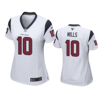 Women's Houston Texans Davis Mills White Game Jersey