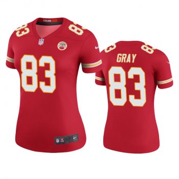 Women's Kansas City Chiefs Noah Gray Red Color Rush Legend Jersey