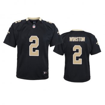 Youth Saints Jameis Winston Black Game Jersey