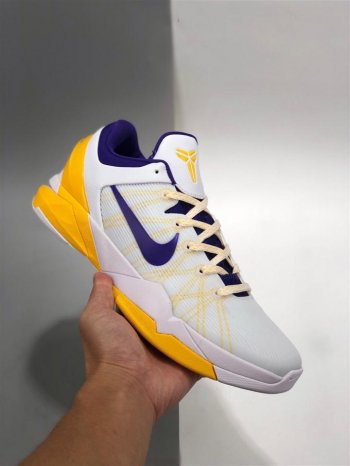 Nike Zoom Kobe 7 ‘Home’ White/Concord-Del Sol-Pure Platinum