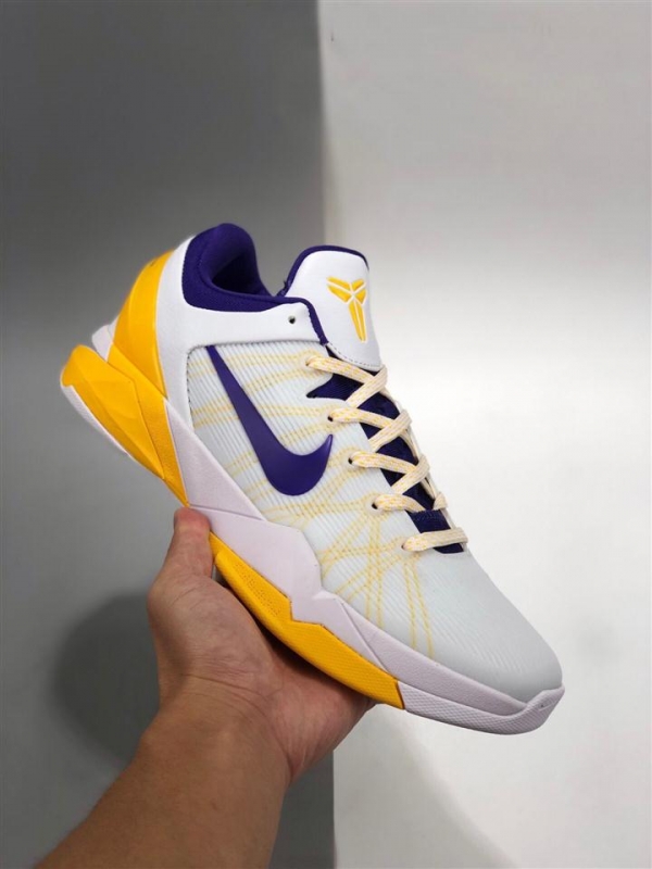 Nike Zoom Kobe 7 ‘Home’ White/Concord-Del Sol-Pure Platinum