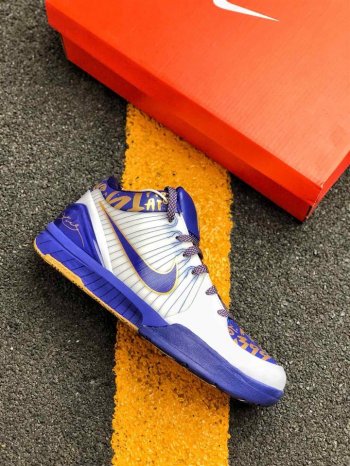 Nike Zoom Kobe 4 (Pop) “MVP NBA Finals” White/Concord-Metallic Gold For Sale