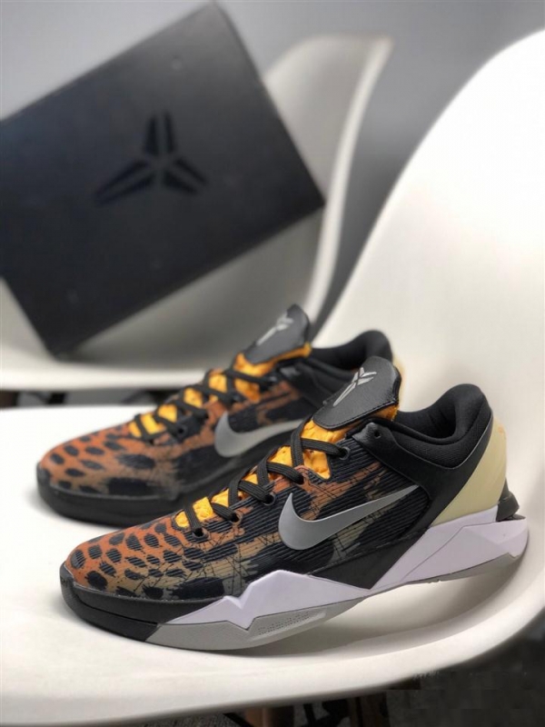 Nike Zoom Kobe 7 ‘Cheetah’ Orange/Medium Grey-Black-Sail For Sale