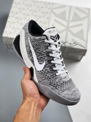 Nike Kobe 9 Elite Low “Beethoven” White/Black-Wolf Grey For Sale