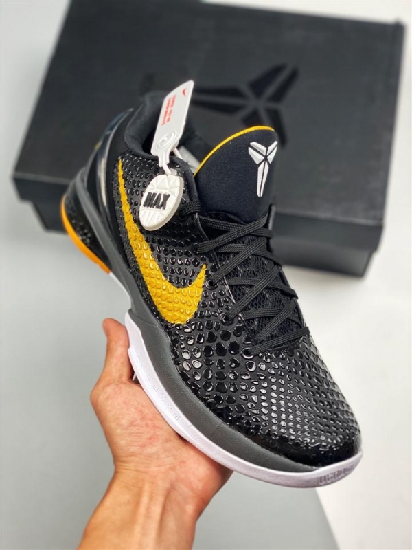 Nike Kobe 6 Protro Black/Dark Grey-White-Del Sol For Sale