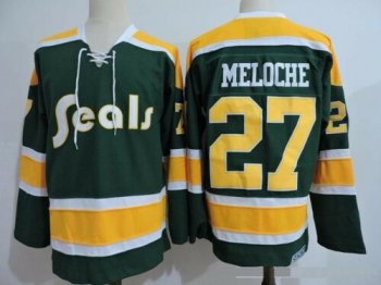 Hockey California Golden Seals jersey Oakland seals #27 GILLES MELOCHE