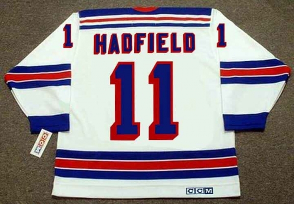 VIC HADFIELD New York Rangers 1972 Home CCM Throwback NHL Hockey Jersey