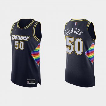 Denver Nuggets Aaron Gordon #50 2021/22 75th Anniversary City Navy Authentic Jersey