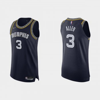 Memphis Grizzlies Grayson Allen #3 2021/22 75th Anniversary City Navy Authentic Jersey