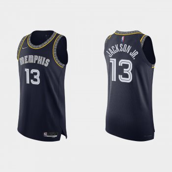 Memphis Grizzlies Jaren Jackson Jr. #13 2021/22 75th Anniversary City Navy Authentic Jersey