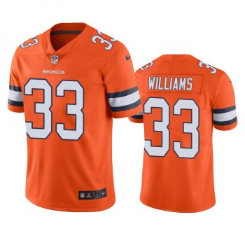 Color Rush Limited Denver Broncos Javonte Williams Orange Jersey