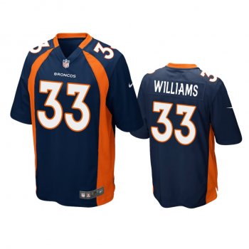 Denver Broncos Javonte Williams Navy Game Jersey