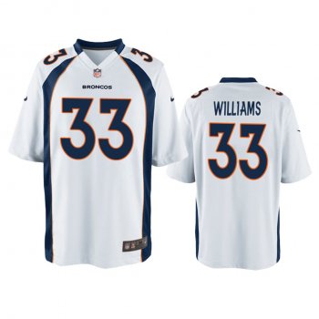 Denver Broncos Javonte Williams White Game Jersey