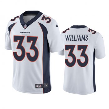 Javonte Williams Denver Broncos White Vapor Limited Jersey