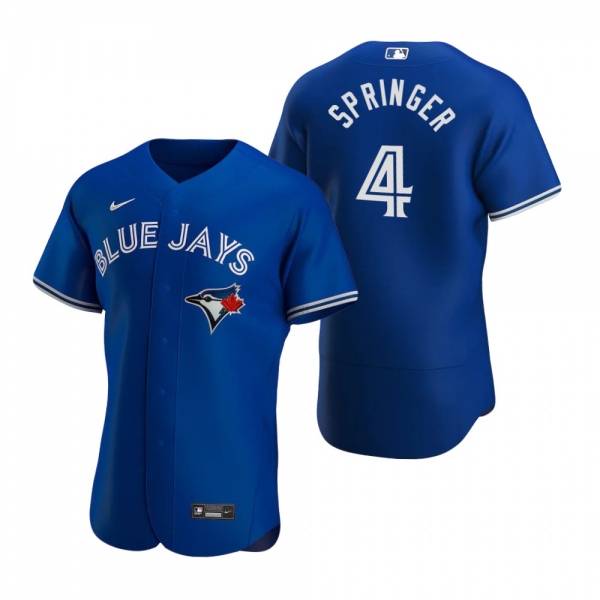 Men's Toronto Blue Jays George Springer Nike Royal Authentic Alternate Jersey