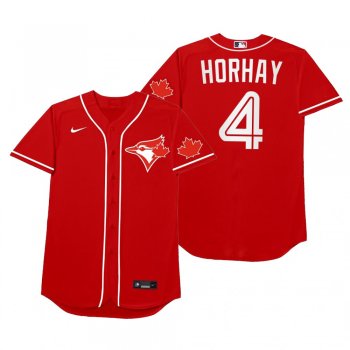 George Springer Horhay Red 2021 Players' Weekend Nickname Jersey