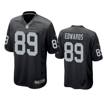 Las Vegas Raiders Bryan Edwards Black Game Jersey