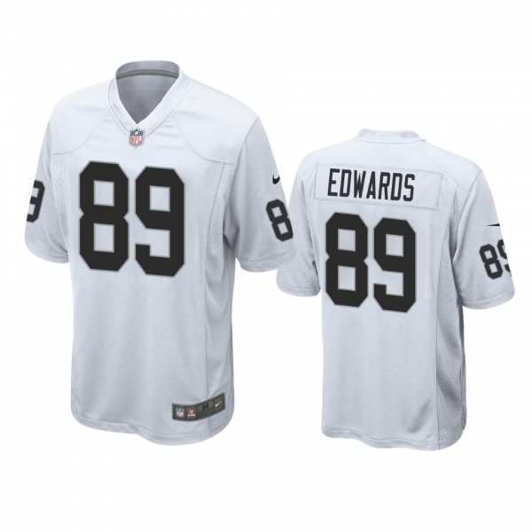 Las Vegas Raiders Bryan Edwards White Game Jersey