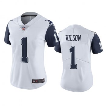 Women's Dallas Cowboys Cedrick Wilson White Color Rush Limited Jersey