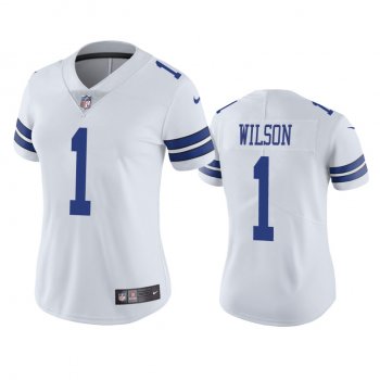 Women's Dallas Cowboys Cedrick Wilson White Vapor Limited Jersey