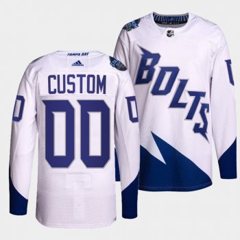 Lightning 2022 Stadium Series Custom #00 White Jersey Primegreen Authentic