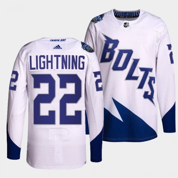 Lightning 2022 Stadium Series #22 White Jersey Primegreen Authentic